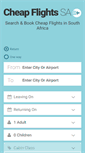 Mobile Screenshot of cheapflightssa.co.za